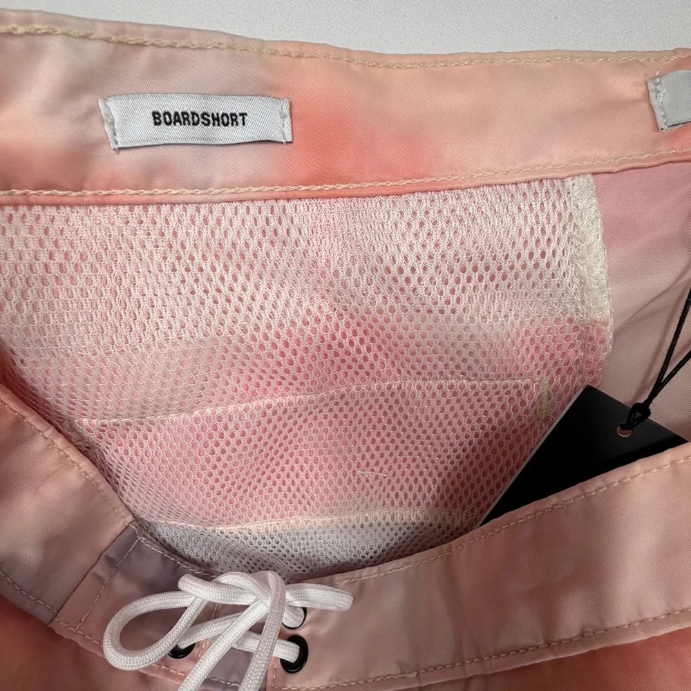 True Religion Pink Tie-Dye Board Shorts Size 33